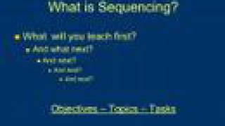 Sequencing Learning Experiences