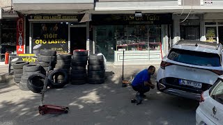 OTO LASTİKÇİNİN 1 GÜNÜ “ YOL YARDIMA GİTTİM “