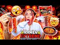 ⚠️ ¡Probé el RAMEN MÁS PICANTE del Mundo! 🌶️  y SUFRÍ las Consecuencias 🔥😭 COMIDA COREANA - Lulu99