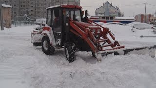 ТВЭл - В Электрогорске устраняют последствия снегопада (05.02.18)