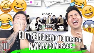 got7 being chaotic during nanana comeback | REACTION