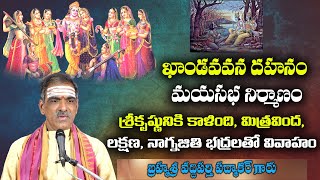 Khandavdahanam,Mayasabha Nirmanam, Srikrishna Ashta Bharyala Vivaham | Bhagavtam | By Vaddiparti