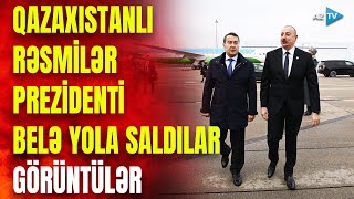 Prezident Astanadan belə yola salındı: dövlət başçısının şərəfinə fəxri qarovul düzüldü