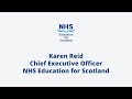 Welcome to Virtual Learning Week | Karen Reid | CEO NHS Education for Scotland