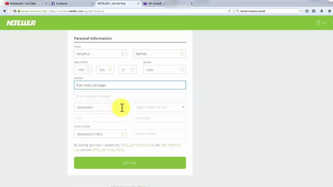 How To Create A Neteller Account Youtube