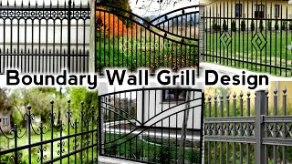 Boundary Grill design/ boundary wall Grill Design for| Grill Design |boundary wall design with gate,