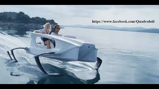 Quadrofoil Electric Boat....Music Trooper - We're here for a good time remix