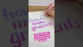 Decorate journals and notes with this cool gradient effect using Poscas and Mildliners!! #shorts