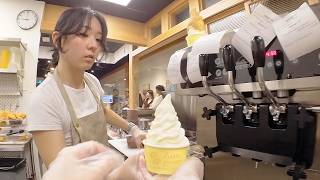 POV Ice Cream \u0026 Taiyaki Shop Evening Rush | Food Business BTS