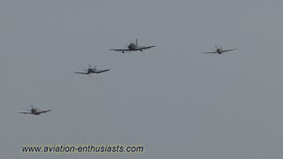 2012 Indianapolis Air Show Warbirds Missing Man Formation