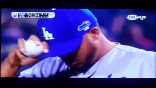 道奇季後賽首戰勇士-終結者Kenley Jansen 9局上場關門20131007H190358