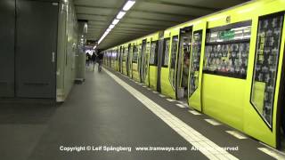 BVG U-bahn / Metro trains at Kurfürstenstrasse, Berlin, Germany