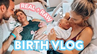 My birth vlog | * RAW * UNEXPECTED labor \u0026 delivery