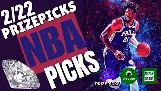 NBA PRIZEPICKS | CHALKBOARD | SLEEPER | PROP PICKS | SATURDAY | 2/22/2025 | NBA BETTING | BET PROPS