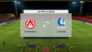 Kortrijk vs Gent | Belgian Pro League (26/12/2020) | Fifa 21