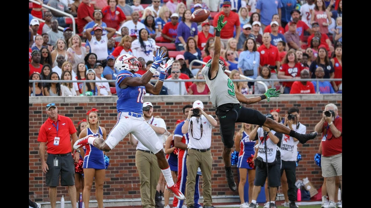 Football Highlights Smu 54 North Texas 32 Youtube