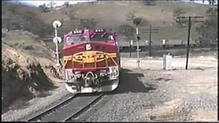 Southern Pacific and Santa Fe on Tehachapi 1996