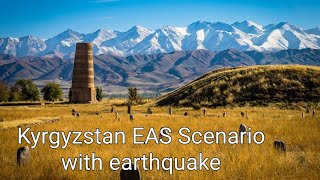 Kyrgyzstan EAS Alarm with earthquake scenario.