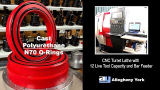 Allegheny York CNC Manufacturing Double Loaded Lip Piston Seal