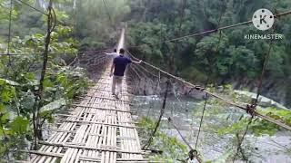 Pongging bridge,Bodak, upper Siang district