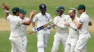 Lyon strikes in day three's first over