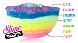 7-LAYER SLIME! Mixing ALL TYPES of DIY Slime Together!!