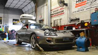 Flamethrower 900+whp 3 4L 6870 ProEFI MKIV Supra Dyno @ Sound Performance