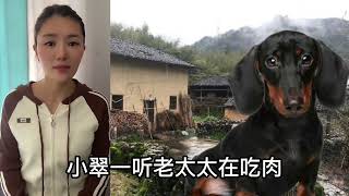 民间故事：老太太心善救了黑狗，黑狗抱住了孩子，惩罚了丑女小翠