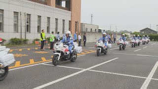 伊勢崎署　「夏の県民交通安全運動」前に出動式(24/07/10)