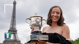 WATCH: Iga Swiatek CELEBRATING at Paris after the VICTORY of Roland Garros 2023