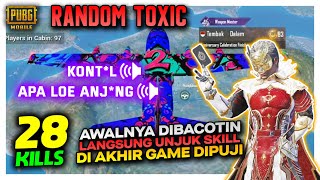 PRANK JADI GEMBEL MALAH DIBACOTIN RANDOM TOXIC , AUTO PAMERIN SKIN SULTAN DIA KAGET - PUBG MOBILE