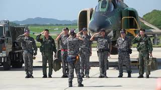 松島基地航空祭2019 RF-4E ファントム 松島最後の戦術偵察展示飛行［4K］