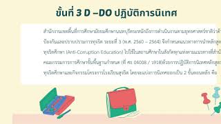 รายงานวิธีการปฏิบัติที่เป็นเลิศ Best Practice สำหรับผู้รับผิดชอบโครงการโรงเรียนสุจริต 1