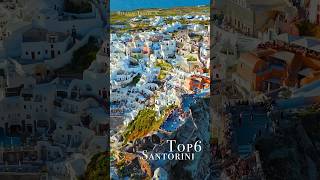 🇬🇷 Santorini Top 6 places you must visit #santorini  #greece  #drone