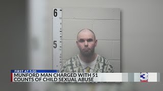 Man faces 51 counts of child sexual abuse charges in Munford