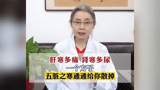 肝寒多痛，腎寒多尿，一個方子，五臟之寒通通給你散掉！ #中醫 #健康