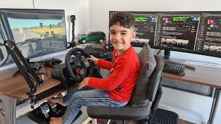 Driving Euro Truck Simulator 2 with Dlan Steering Wheel Paddle Shifter Gameplay