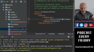 Live Coding Clip: Writing PHP Codeception Acceptance Tests