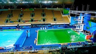Why Is This Olympics Pool Green?