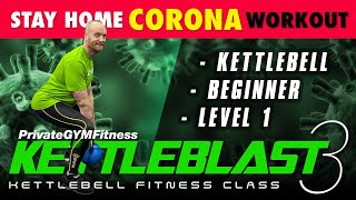 Full Body Core Kettlebell Workout (W11, D3) Beginner | KETTLEBLAST 3 🔥 300-400 kcal (FOLLOW ALONG!)