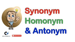 Synonym, Homonym und Antonym