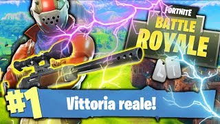 LA MIA PRIMA VITTORIA REALE SU FORTNITE!!