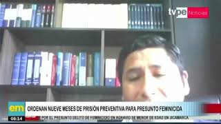 PJ dictó prisión preventiva para feminicida de Jicamarca