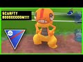 Scrafty booooooom!!!! in Great League in Pokémon Go Battle League