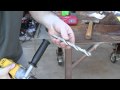 drilling steel with a hand drill art welding basics for noobs ep 4