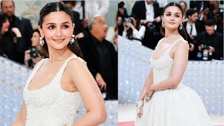 Alia Bhatt Gorgeous At FIRST Red Carpet For Met Gala 2023