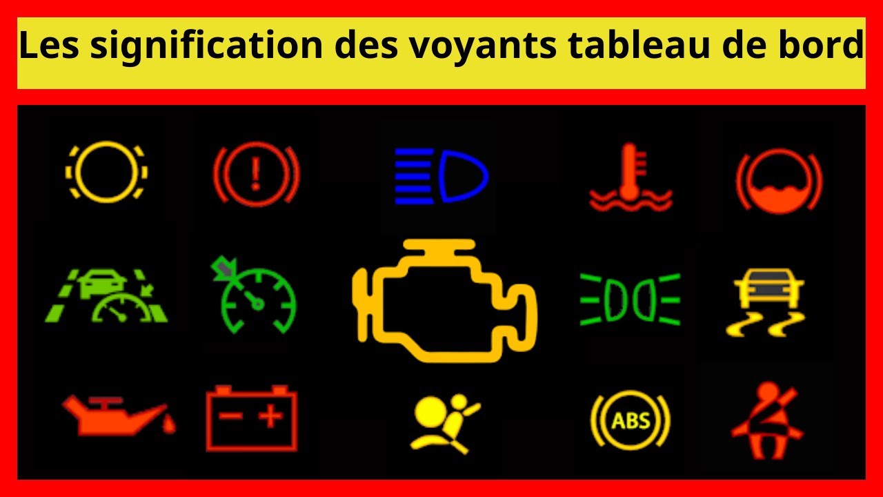 La Signification Des Voyants De Tableau De Bord Des Voiture - YouTube