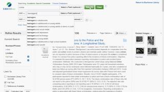How to find an article in an Ebsco database