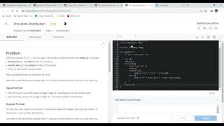 Chocolate Distribution Codechef solution