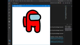 Draw Among us character using #python #viral #popular